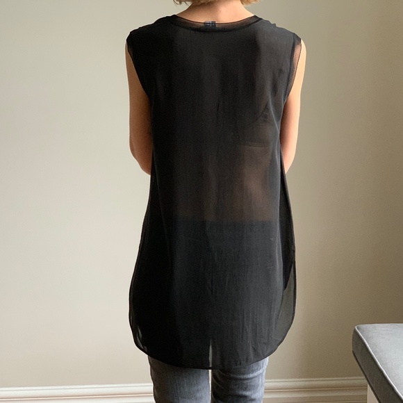 VINCE sheer silk top - Picture 3 of 4